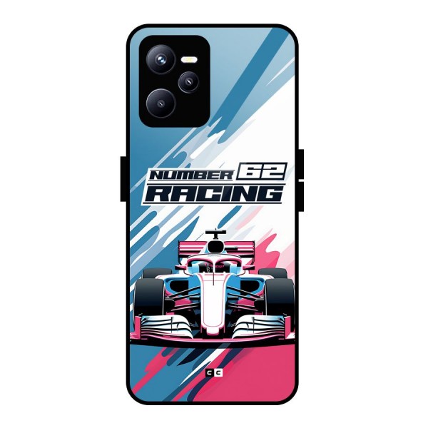 Motor Racing Glass Back Case for Realme C35