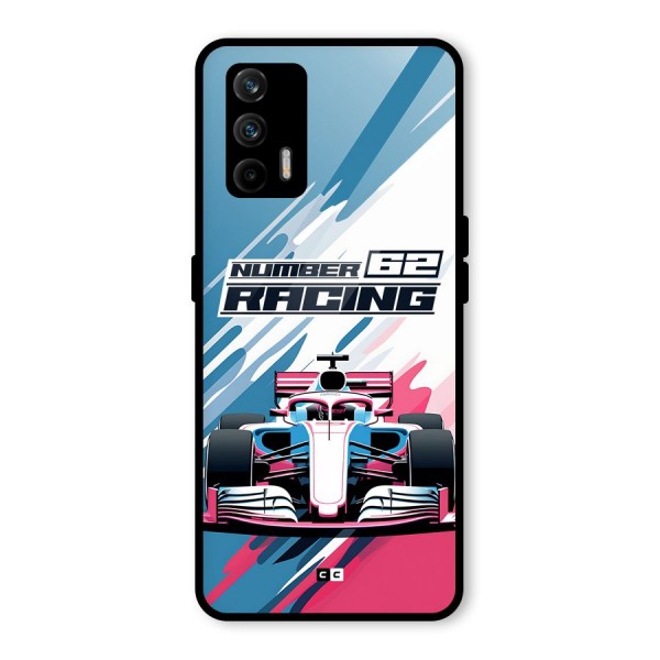 Motor Racing Glass Back Case for Realme GT 5G