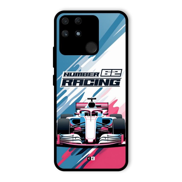 Motor Racing Glass Back Case for Realme Narzo 50A