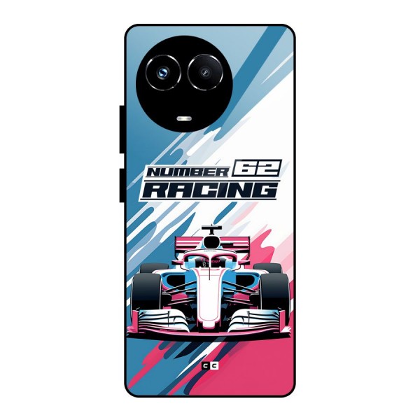 Motor Racing Glass Back Case for Realme Narzo 60X