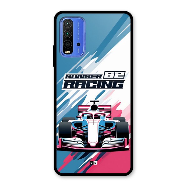 Motor Racing Glass Back Case for Redmi 9 Power