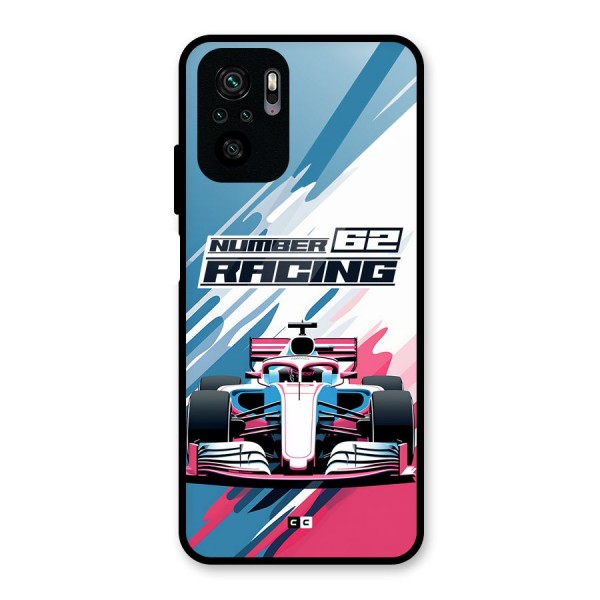 Motor Racing Glass Back Case for Redmi Note 10