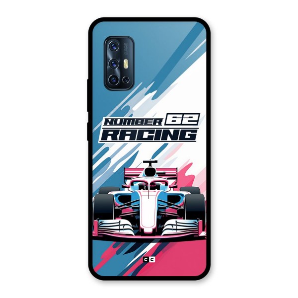 Motor Racing Glass Back Case for Vivo V17