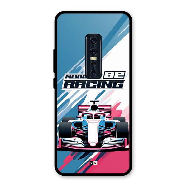 Motor Racing Glass Back Case for Vivo V17 Pro