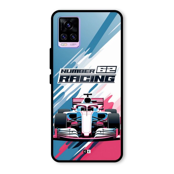 Motor Racing Glass Back Case for Vivo V20 Pro