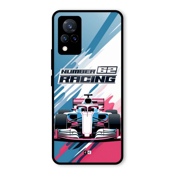 Motor Racing Glass Back Case for Vivo V21 5G