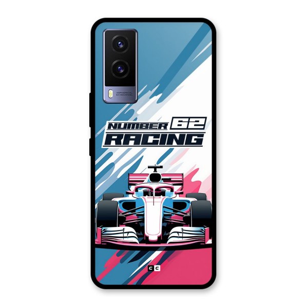 Motor Racing Glass Back Case for Vivo V21e 5G