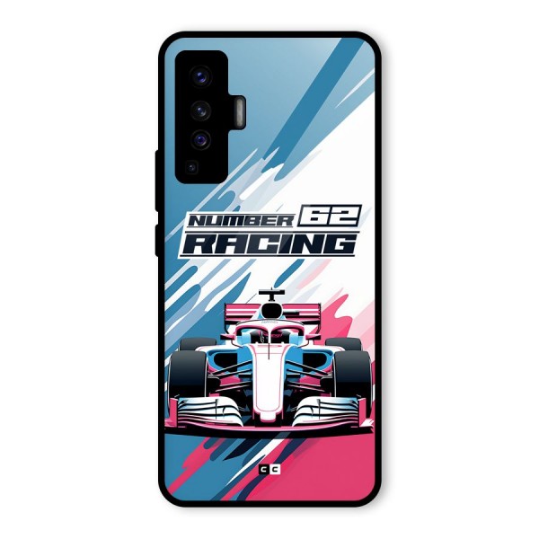 Motor Racing Glass Back Case for Vivo X50