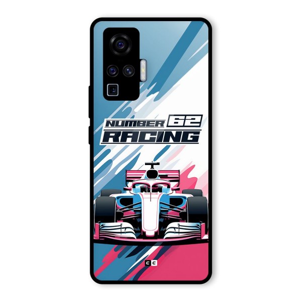 Motor Racing Glass Back Case for Vivo X50 Pro