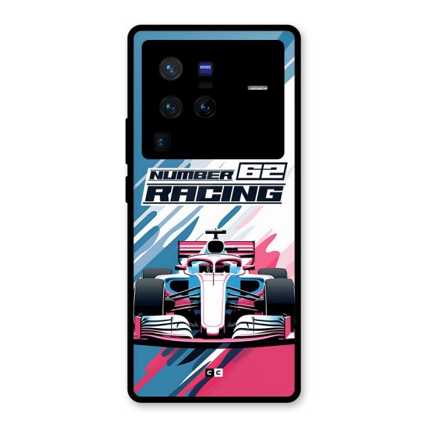 Motor Racing Glass Back Case for Vivo X80 Pro