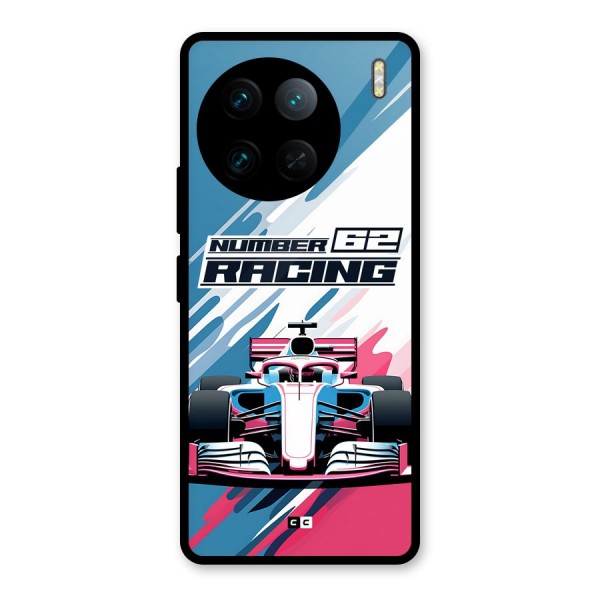 Motor Racing Glass Back Case for Vivo X90 Pro