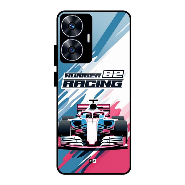 Motor Racing Glass Back Case for realme C55