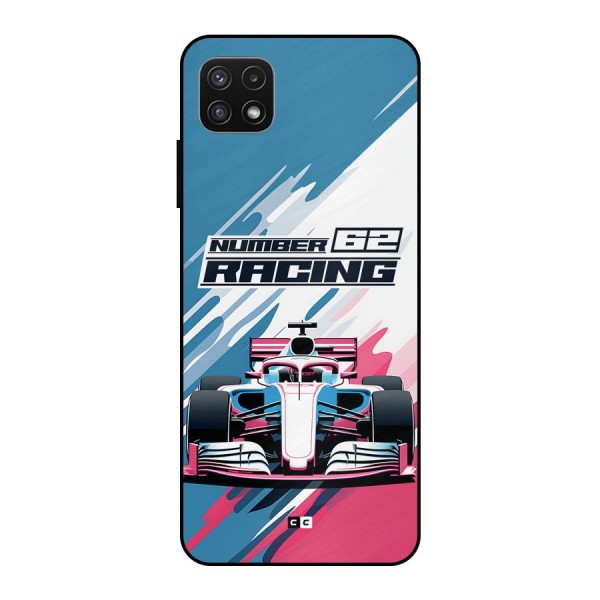 Motor Racing Metal Back Case for Galaxy A22 5G