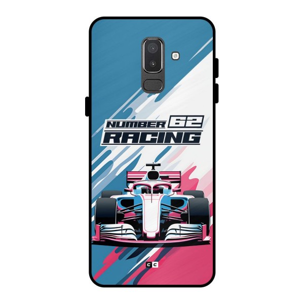 Motor Racing Metal Back Case for Galaxy On8 (2018)