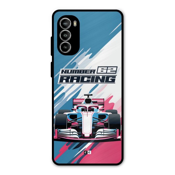 Motor Racing Metal Back Case for Moto G52