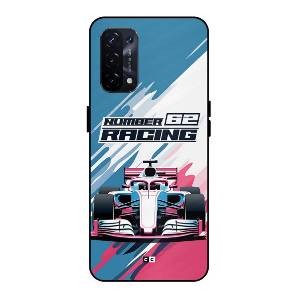 Motor Racing Metal Back Case for Oppo A74 5G