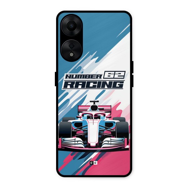 Motor Racing Metal Back Case for Oppo A78 5G