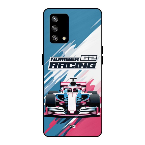 Motor Racing Metal Back Case for Oppo F19