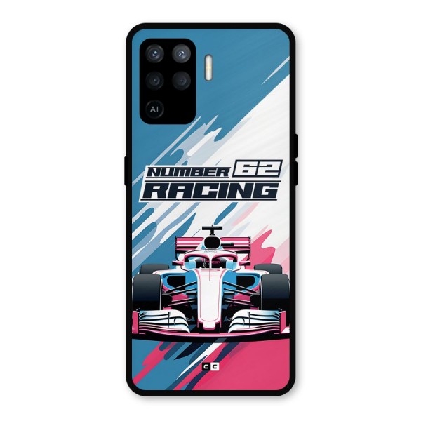 Motor Racing Metal Back Case for Oppo F19 Pro