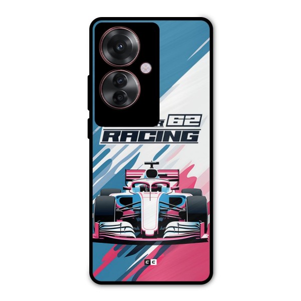 Motor Racing Metal Back Case for Oppo F25 Pro