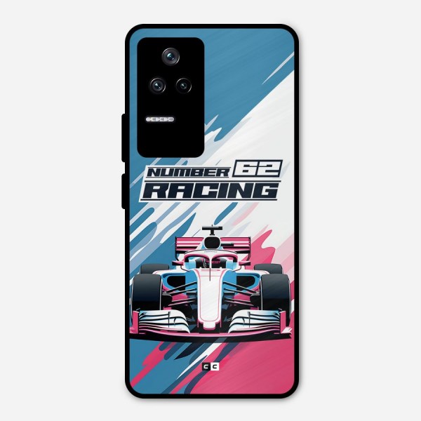 Motor Racing Metal Back Case for Poco F4 5G