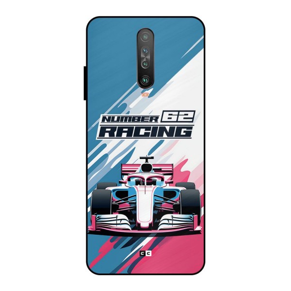 Motor Racing Metal Back Case for Poco X2