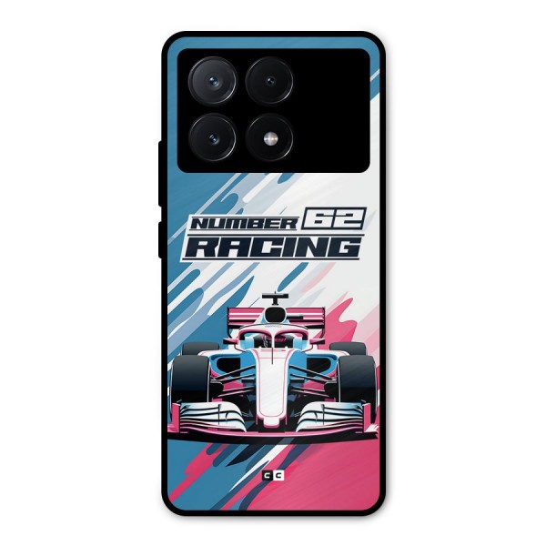 Motor Racing Metal Back Case for Poco X6 Pro