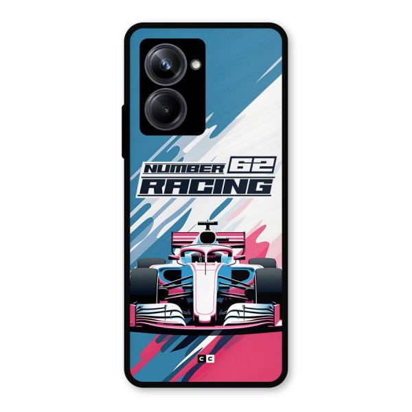 Motor Racing Metal Back Case for Realme 10 Pro