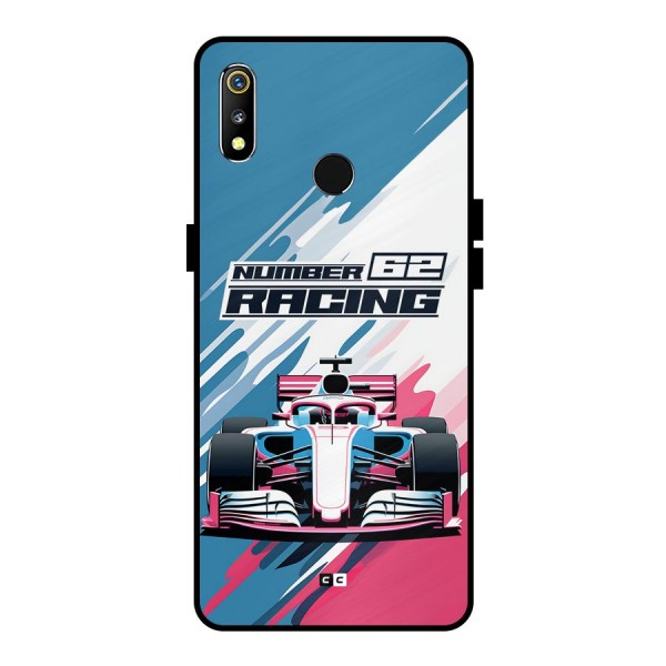 Motor Racing Metal Back Case for Realme 3