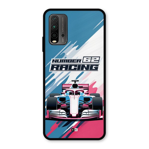 Motor Racing Metal Back Case for Redmi 9 Power