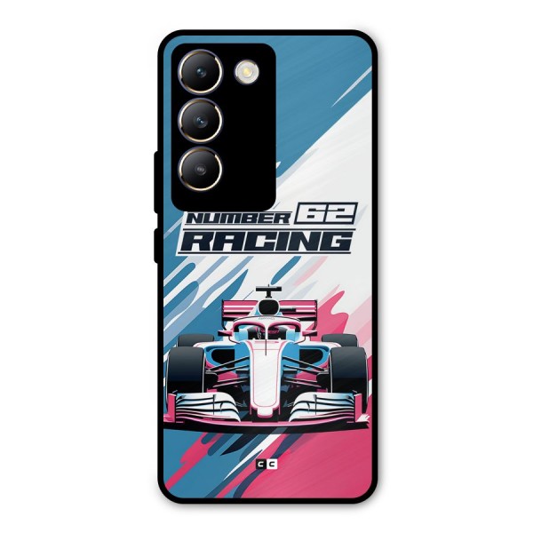 Motor Racing Metal Back Case for Vivo T3 5G