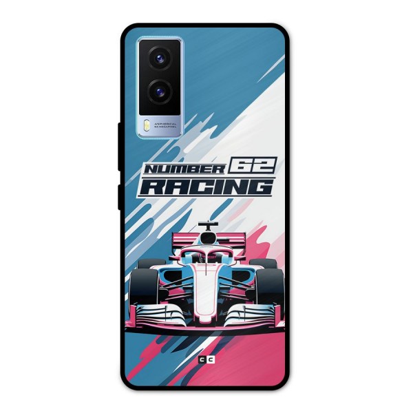 Motor Racing Metal Back Case for Vivo V21e 5G