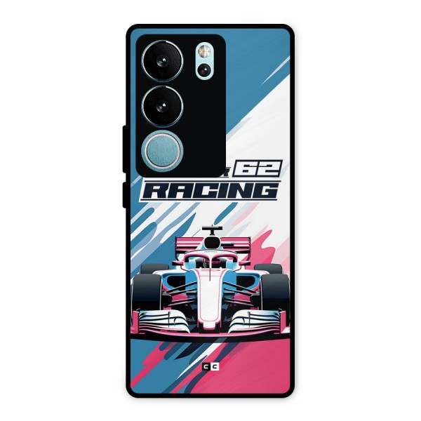 Motor Racing Metal Back Case for Vivo V29 Pro