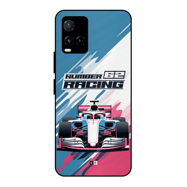 Motor Racing Metal Back Case for Vivo Y21