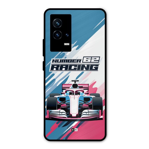 Motor Racing Metal Back Case for iQOO 9 5G