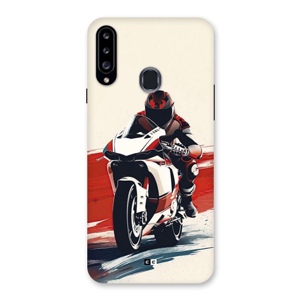 Motosport Rider Back Case for Galaxy A20s