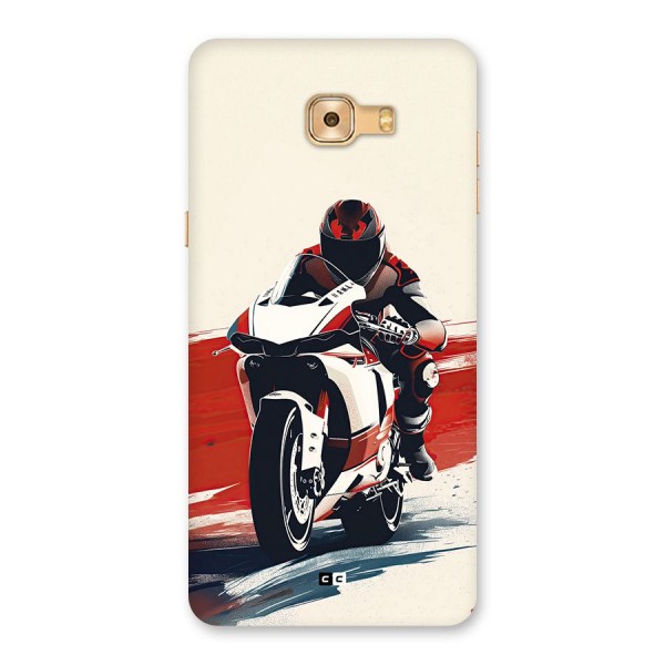 Motosport Rider Back Case for Galaxy C9 Pro