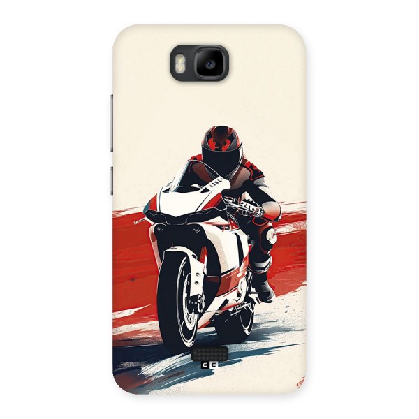 Motosport Rider Back Case for Honor Bee