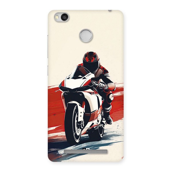 Motosport Rider Back Case for Redmi 3S Prime