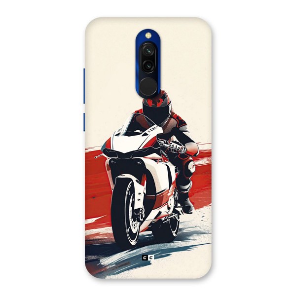 Motosport Rider Back Case for Redmi 8