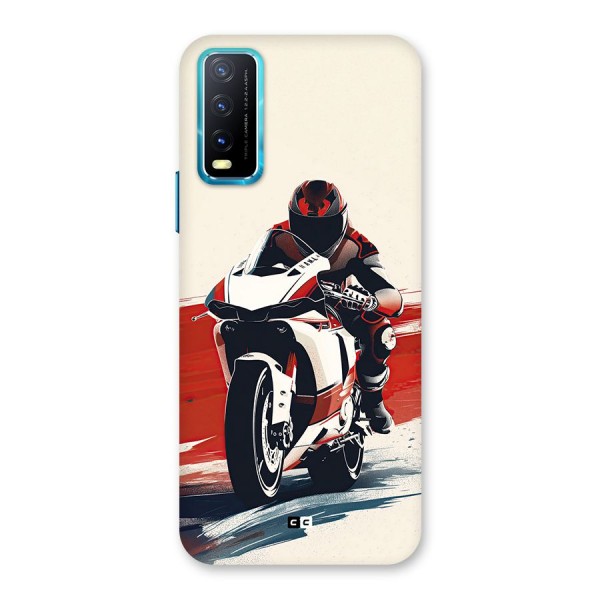 Motosport Rider Back Case for Vivo Y12s