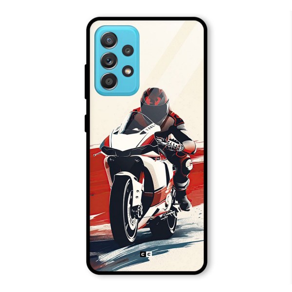 Motosport Rider Glass Back Case for Galaxy A52