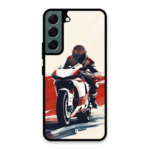 Motosport Rider Glass Back Case for Galaxy S22 5G