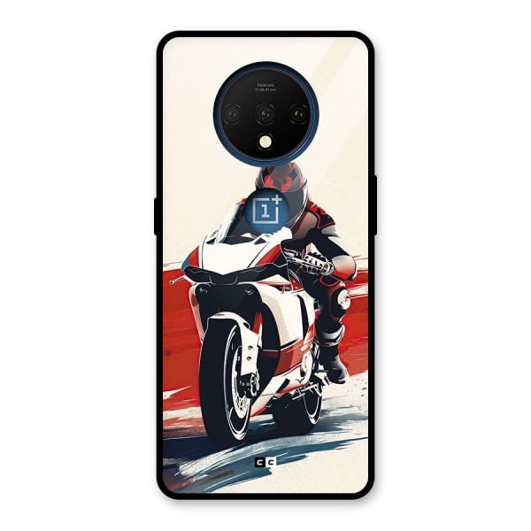 Motosport Rider Glass Back Case for OnePlus 7T