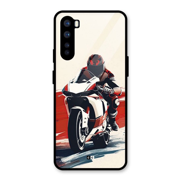 Motosport Rider Glass Back Case for OnePlus Nord