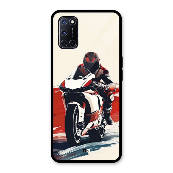 Motosport Rider Glass Back Case for Oppo A52