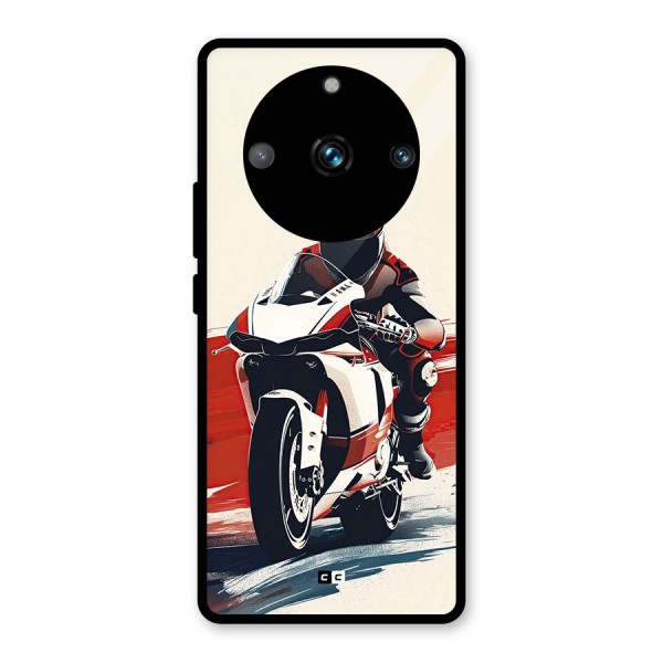 Motosport Rider Glass Back Case for Realme 11 Pro