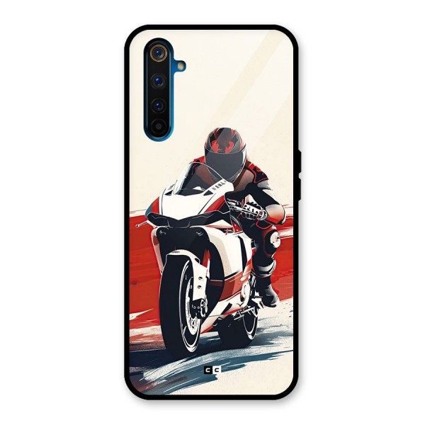 Motosport Rider Glass Back Case for Realme 6 Pro