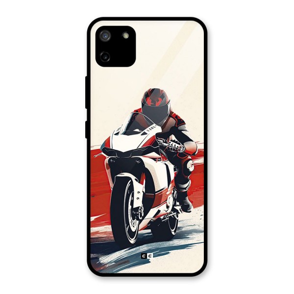 Motosport Rider Glass Back Case for Realme C11