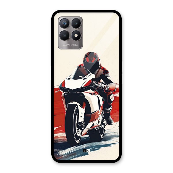 Motosport Rider Glass Back Case for Realme Narzo 50